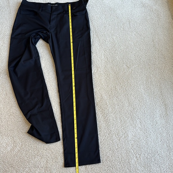 Travis Mathew Open To Close Stretch Golf Black Chino Performance Pants Mens 34 - Picture 14 of 16